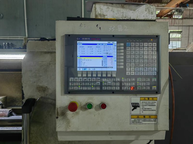 CNC control panel in the workshop